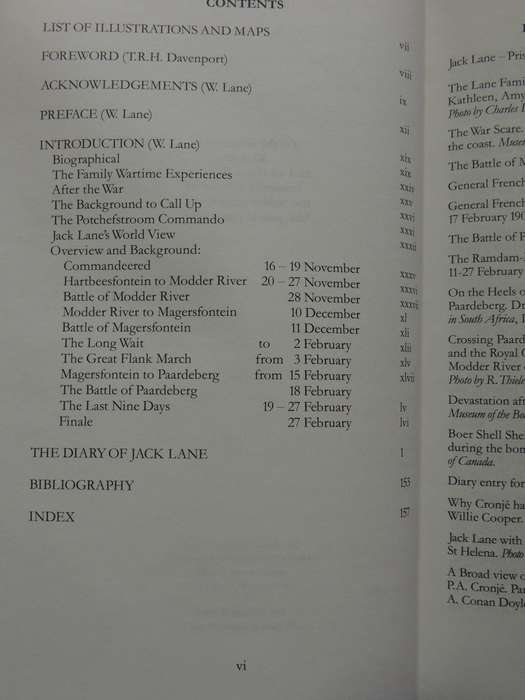 The War Diary Of Burgher Jack Lane 1899-1900 - ed William Lane