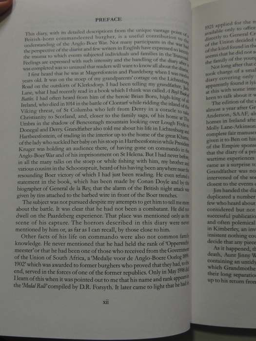 The War Diary Of Burgher Jack Lane 1899-1900 - ed William Lane