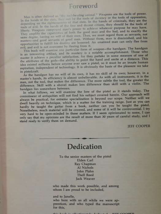 Cooper On Handguns: Complete Guide To Handguns - Jeff Cooper   SCARCE