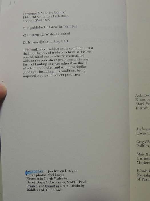 Altered States: Postmodernism, Politics, Culture - ed Mark Perryman