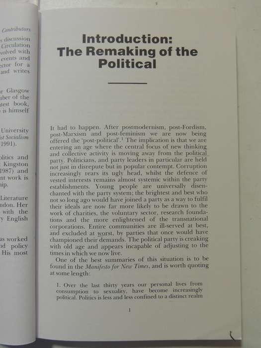 Altered States: Postmodernism, Politics, Culture - ed Mark Perryman