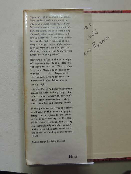 At Bertram's Hotel - Agatha Christie     (1st Edition 1965)