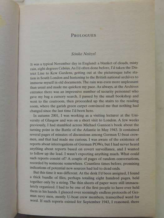 Soldaten On Fighting, Killing And Dying: The Secret Second World War Tapes Of German POWsSonke Neit