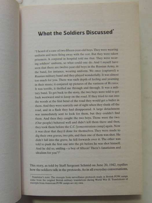 Soldaten On Fighting, Killing And Dying: The Secret Second World War Tapes Of German POWsSonke Neit