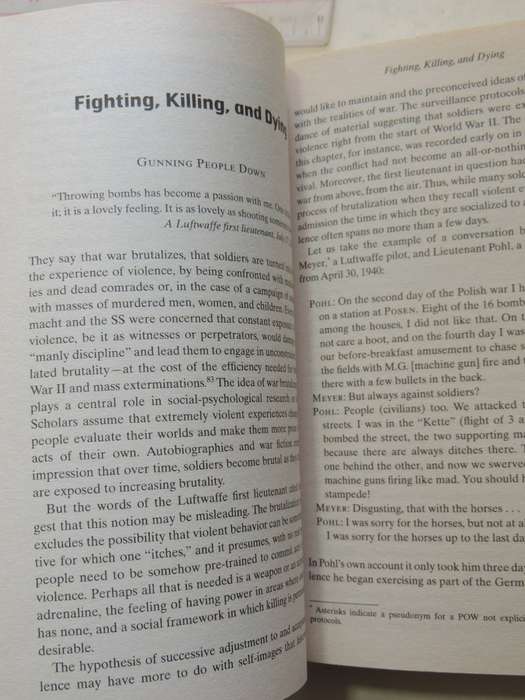 Soldaten On Fighting, Killing And Dying: The Secret Second World War Tapes Of German POWsSonke Neit