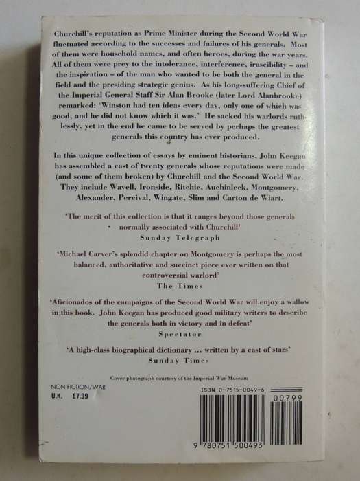 Churchill's Generals - ed John Keegan