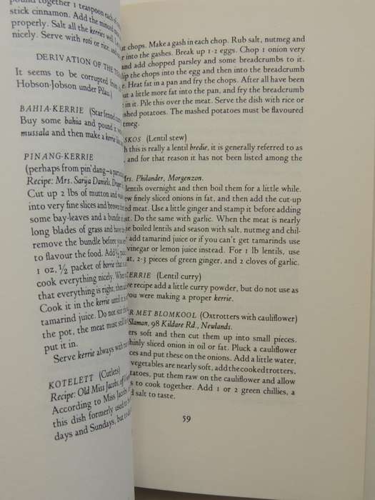 Traditional Cookery Of The Cape Malays - Hilda Gerber  1987