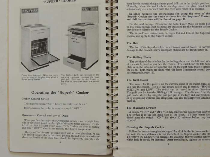 Cookery and Instruction Book For Use With G.E.C. Electric Cookers (1951) - ed Margaret Leader