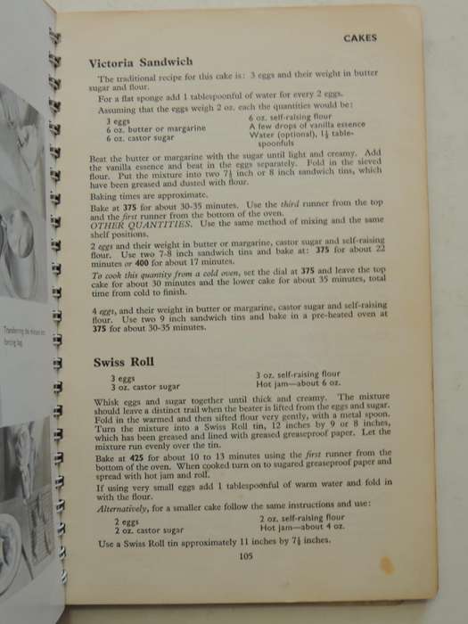 Cookery and Instruction Book For Use With G.E.C. Electric Cookers (1951) - ed Margaret Leader
