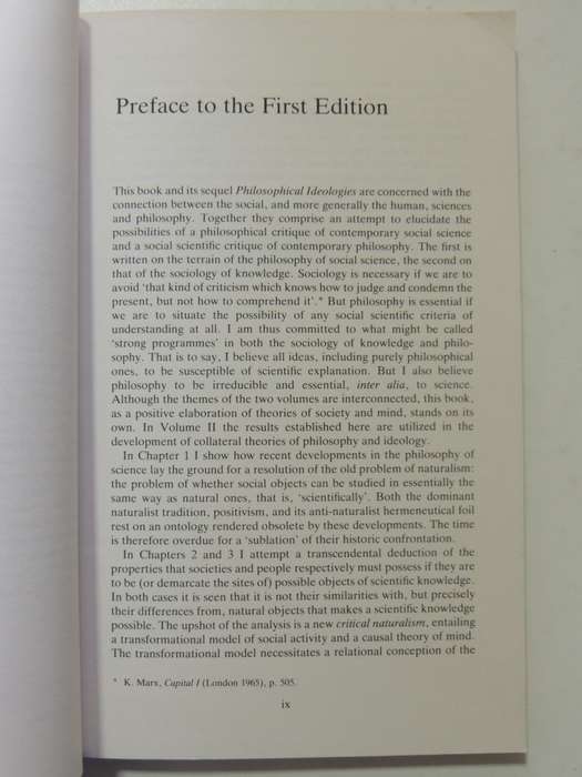 The Possibility Of Naturalism: A Philosophical Critique Of Contemporary Human Sciences - Roy Bhaskar