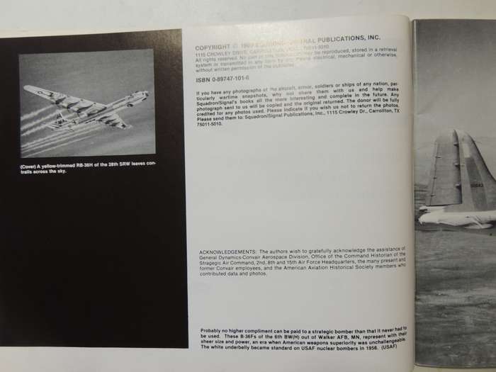 B-36 In Action - Squadron/Signal Publications Aircraft No. 42   Meyers K. Jacobson & Ray Wagner