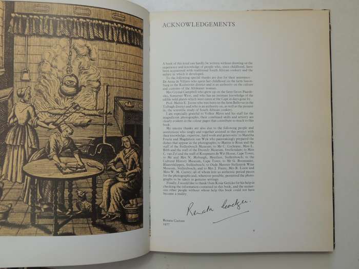 The South African Culinary Tradition..Origin Of South Africa's Culinary Arts ...17th Renata Coetzee