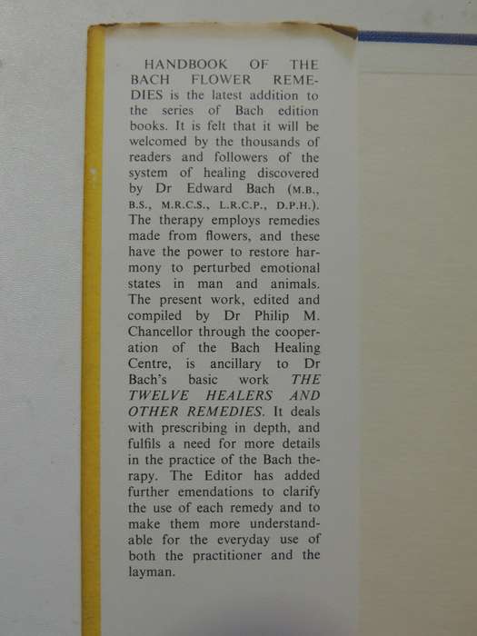 Handbook Of The Bach Flower Remedies - Philip M. Chancellor
