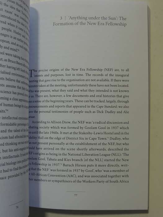 The Cape Radicals: Intellectual &Political Thought Of The New Era Fellowship 1930-60s Crain Soudien