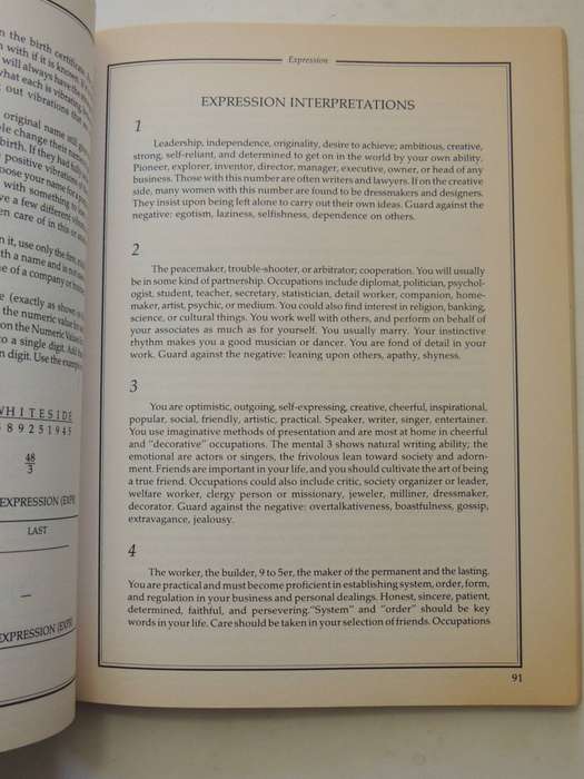 Numerology: Universal Vibrations Of Numbers (A Numerology Workbook)- Barbara J. Bishop
