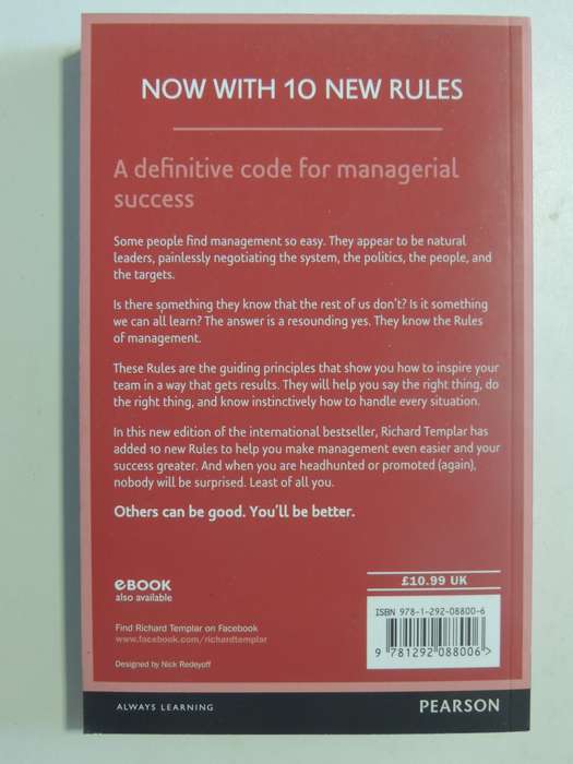The Rules of Management - A Definitive Code for Managerial Success - Richard Templar