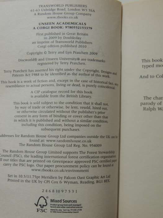 Unseen Academicals - A Discworld Novel - Terry Pratchett