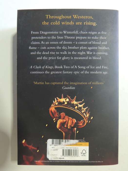 Game Of Thrones, Book 2 of A Song of Ice and Fire, A Clash Iof Kings - George RR Martin