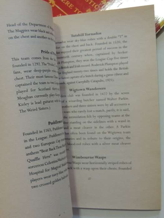 Harry Potter Set:Quidditch Through the Ages, Fantastic Beasts & Where to Find ..- J K Rowling 1st US