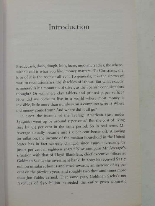 The Ascent Of Money: A  Financial History Of The World - Niall Ferguson