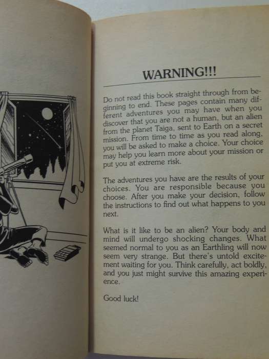 You Are An Alien - Choose Your Own Adventure 156 - Edward Packard   1994