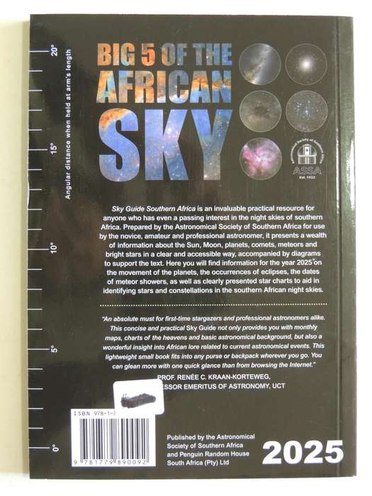 2025 Sky Guide Southern Africa - Astronomical Society Of Southern Africa