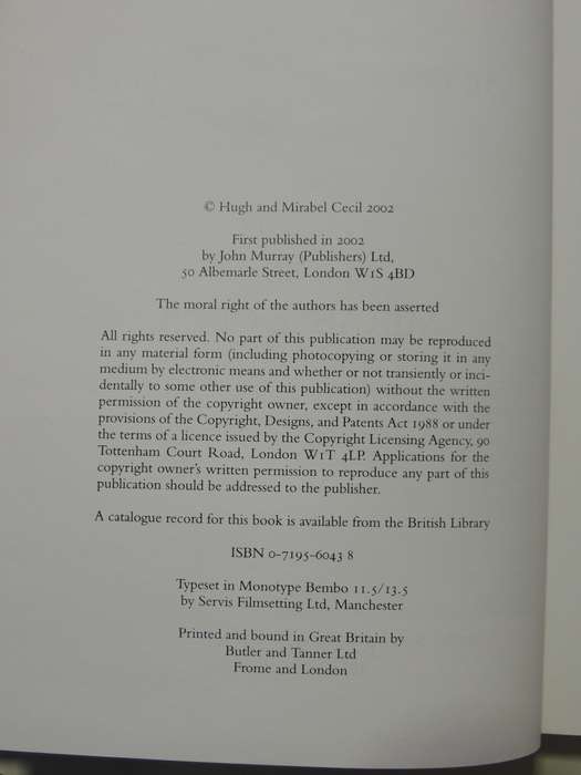 Imperial Marriage: An Edwardian War And Peace - Hugh & Mirabel Cecil