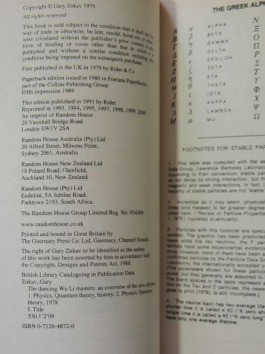 The Dancing of the Wu Li Masters - An Overview of the New Physics - Gary Zukav