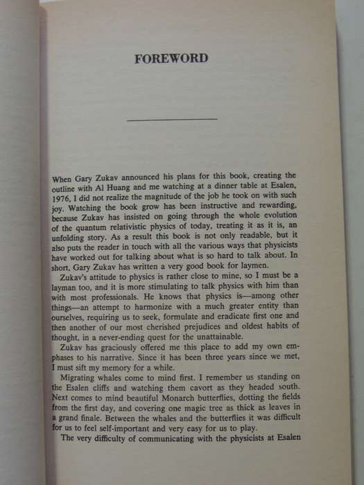 The Dancing of the Wu Li Masters - An Overview of the New Physics - Gary Zukav