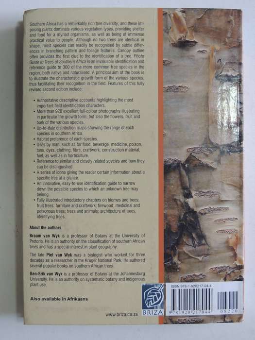 Photo Guide To Trees Of Southern Africa - Braam Van Wyk, Piet Van Wyk & Ben-Erik Van Wyk