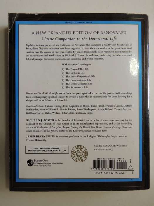 Devotional Classics, Selected Readings For Individuals &Groups,... Resource for Spiritual -RJ Foster