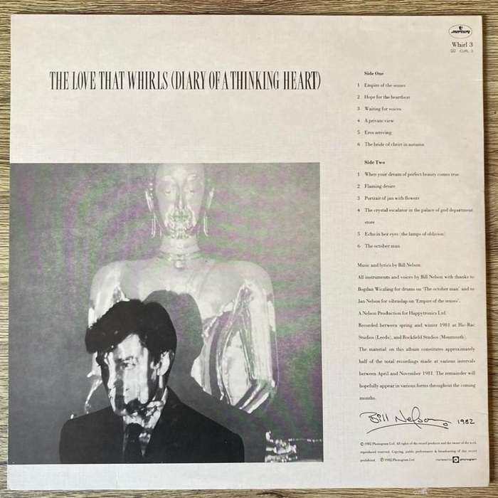 Bill Nelson - The Love That Whirls... / La Belle et la Bete 2xLP/Album (1982 UK import) VG+/VG+/VG+