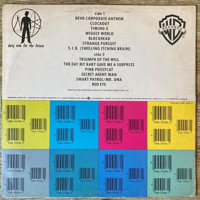 Devo - Duty Now For the Future LP/Album (1979 US import) VG/VG