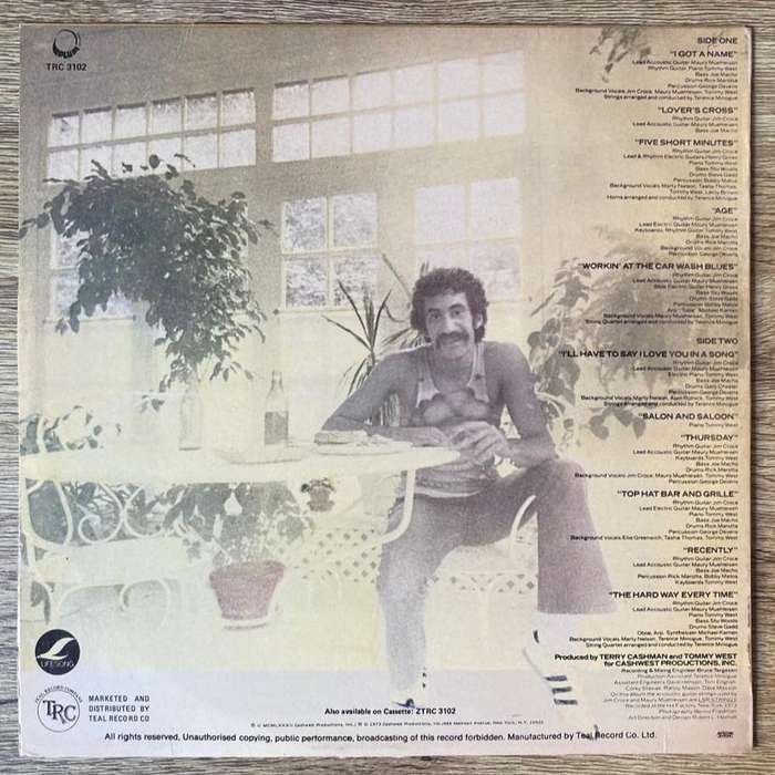 Jim Croce - I Got a Name LP/Album (1982 SA press) VG+/VG+