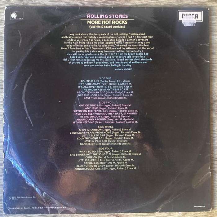 Rolling Stones - More Hot Rocks 2xLP/Comp. (1973 SA press) VG/VG/VG