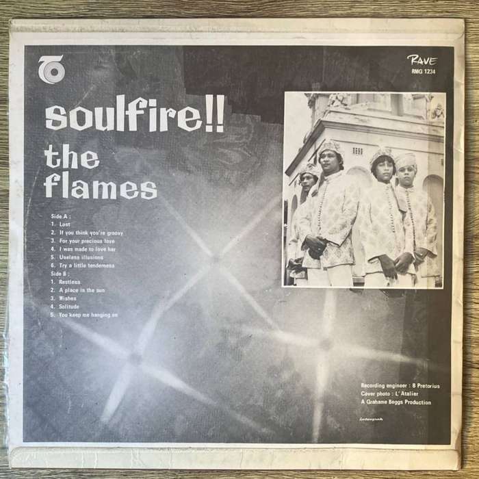 the Flames - Soulfire!! LP/Album (1968 mono SA press) VG-/VG