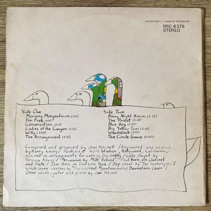 Joni Mitchell - Ladies of the Canyon LP/Album (1970 SA press) VG/VG