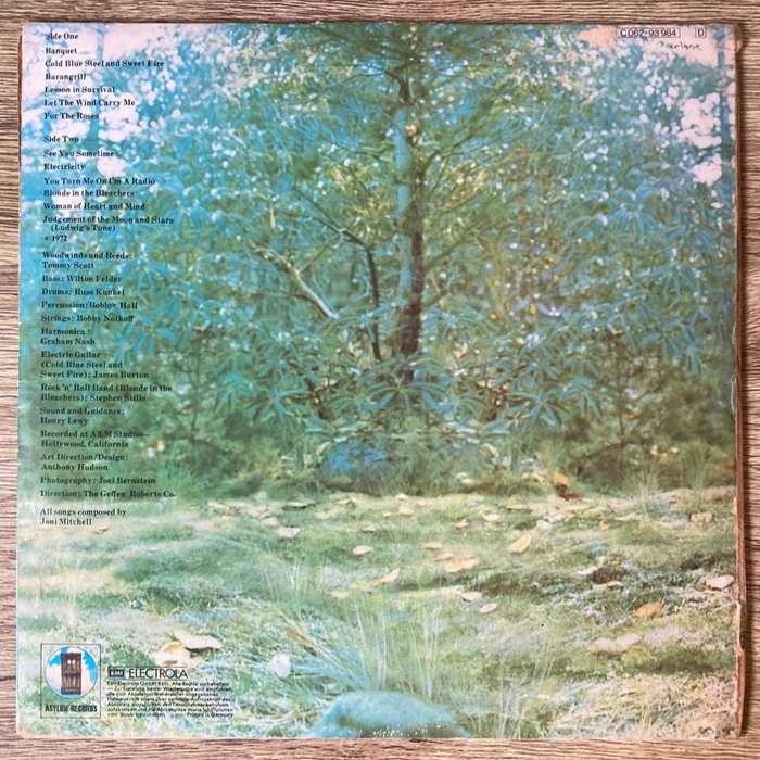 Joni Mitchell - For the Roses LP/Album (1973 SA press) VG+/G+