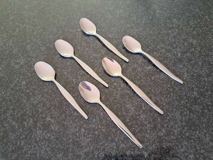 Eetrite Slimline Stainless Steel Teaspoons x6