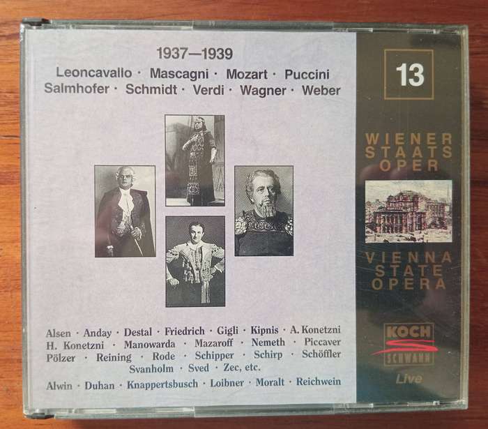 Edition Wiener State Opera Live Vol. 13 (2 CDs, Historic Recordings)