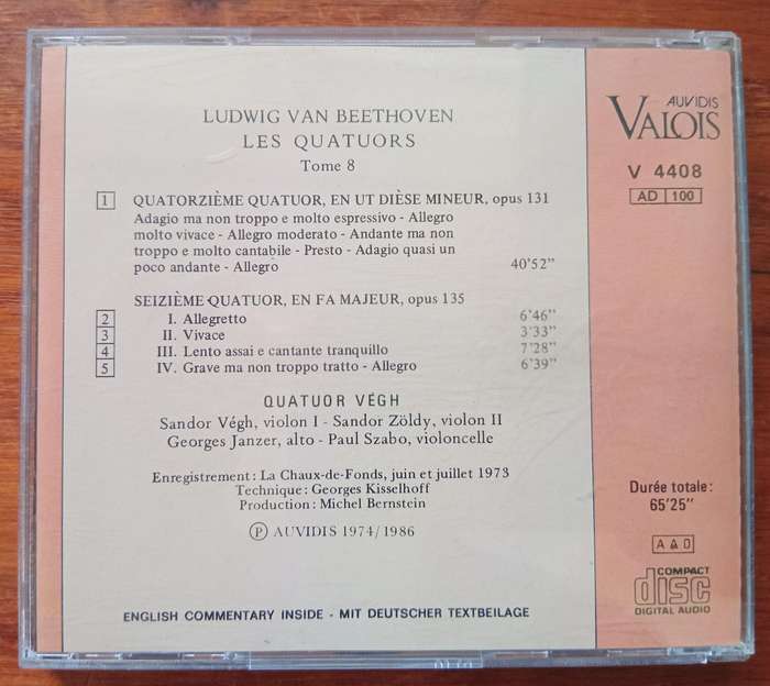 Beethoven: String Quartets Nos. 14 & 16 (Vegh Quartet)