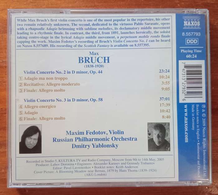 Bruch: Violin Concertos Nos 2 & 3