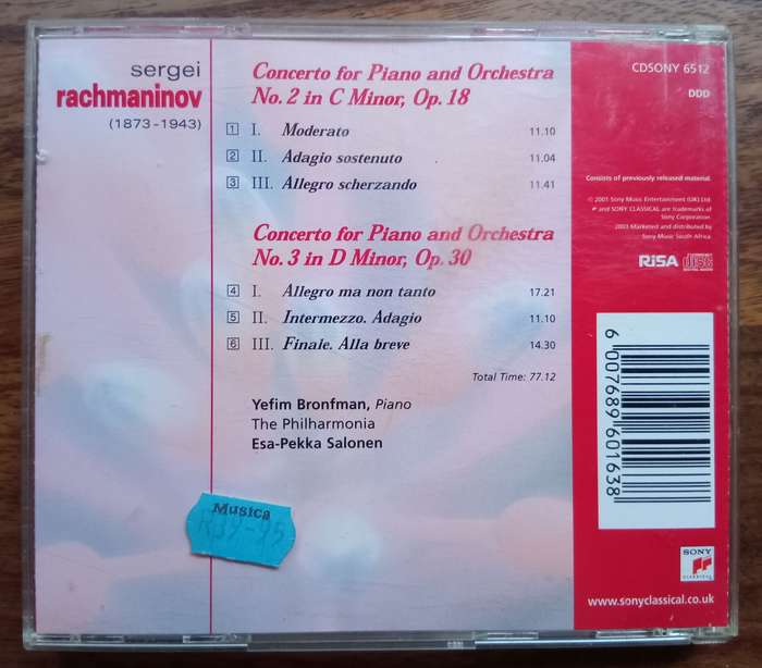 Rachmaninov: Piano Concertos Nos. 2 & 3 (Bronfman)