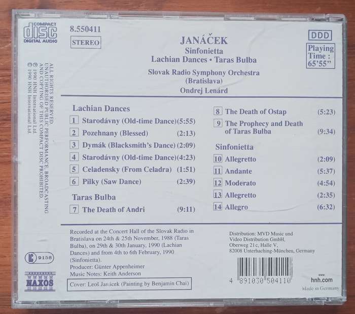 Janacek: Sinfonietta, Lachian Dances, Taras Bulba