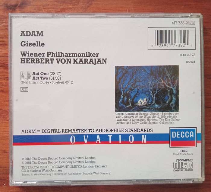 Adam: Giselle (Highlights, Karajan)