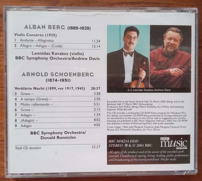 Berg: Violin Concerto & Scoenberg: Verklarte Nacht