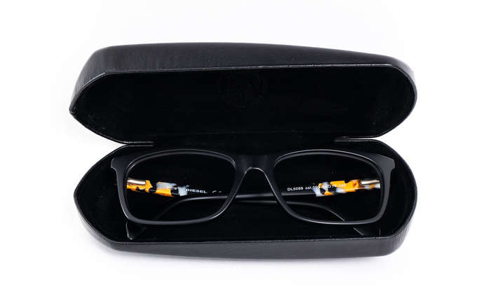 Mens Diesel RX Eyeglass Frames DL5089-002 in Black 54mm
