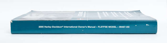 Harley-Davidson 2005 FLSTFSE Multi-Language International Owner Manual 99487-05i