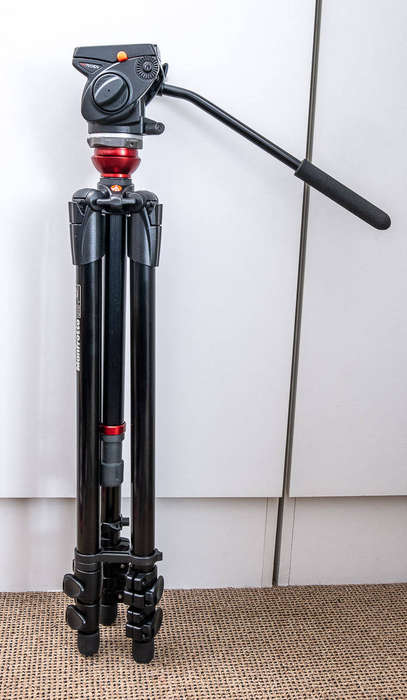 Manfrotto 745XB MDeVe 50mm Bowl Video Tripod with 701HDV Fluid Head & Bag