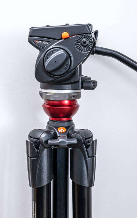 Manfrotto 745XB MDeVe 50mm Bowl Video Tripod with 701HDV Fluid Head & Bag